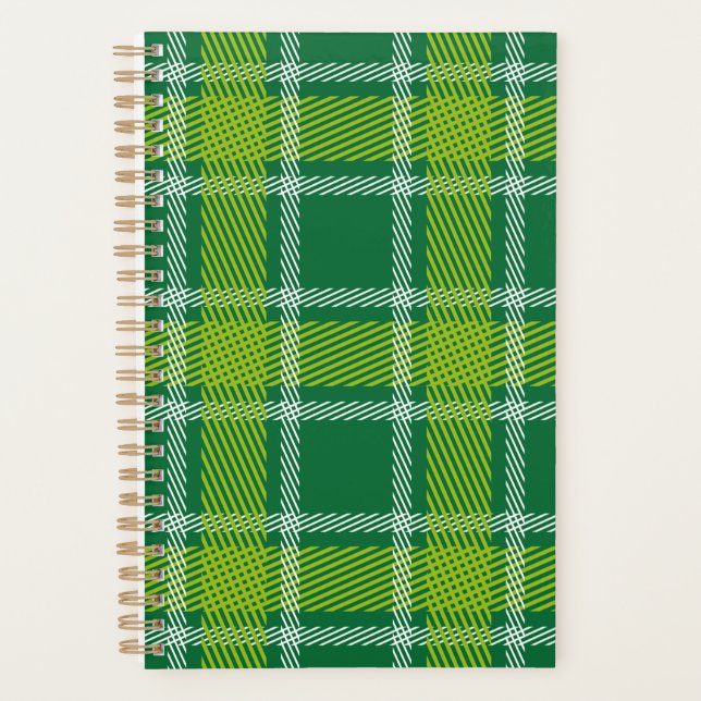 Green Tartan Planner Planer (Vorderseite)