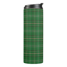 Green Tartan Thermosbecher
