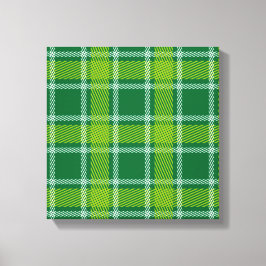 Green Tartan Wrapped Canvas Leinwanddruck