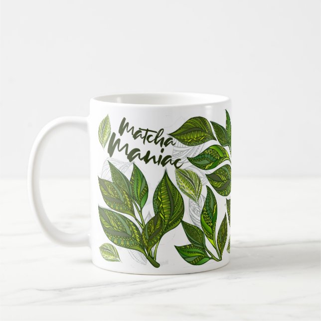 Green Tea Lover Matcha Maniac Tasse (Links)