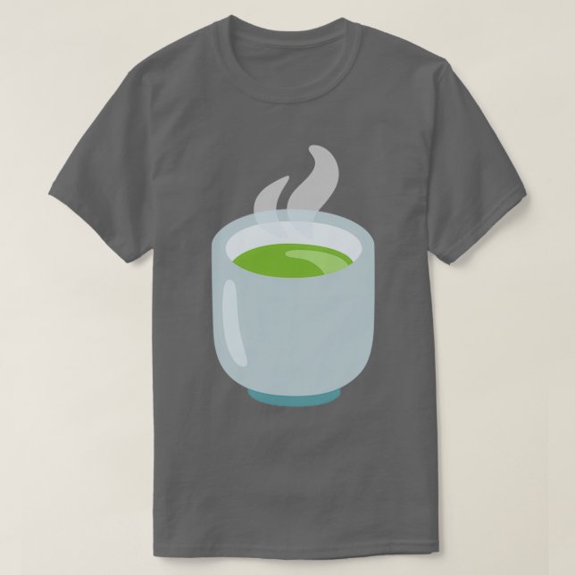 Green Tea Matcha Green Tea Teacup ohne Handgriff T-Shirt (Design vorne)