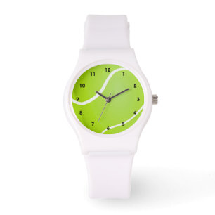 Green Tennis Ball Sporty Armbanduhr