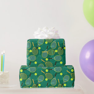 Green Tennis Geschenkpapier