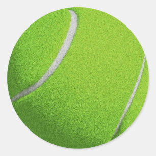 Green Tennis Runder Aufkleber