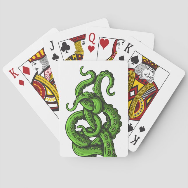 Green Tentacles Spielkarten (Rückseite)