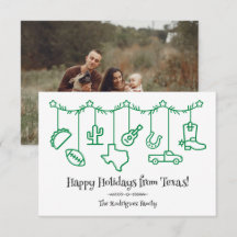 Green Texas Holiday Hanging Icons