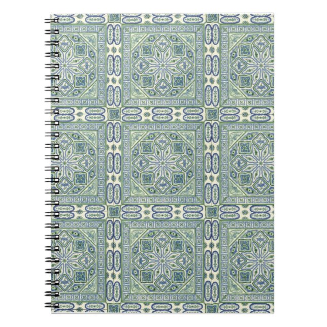Green Texture Spiral Notebook Notizblock (Vorderseite)