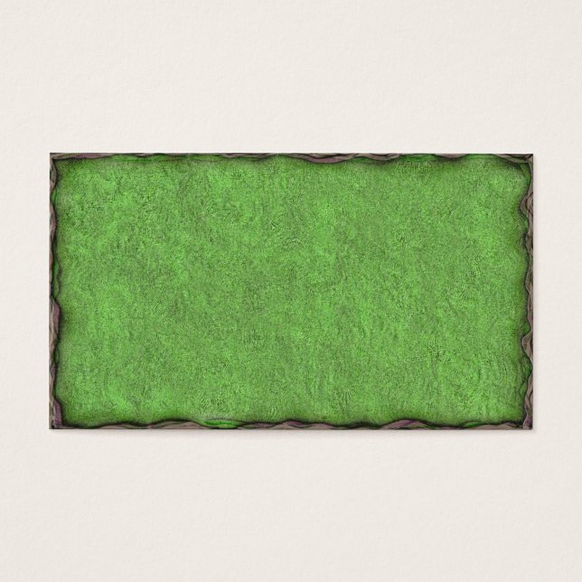 Green Textured Card mit Border (Vorderseite)