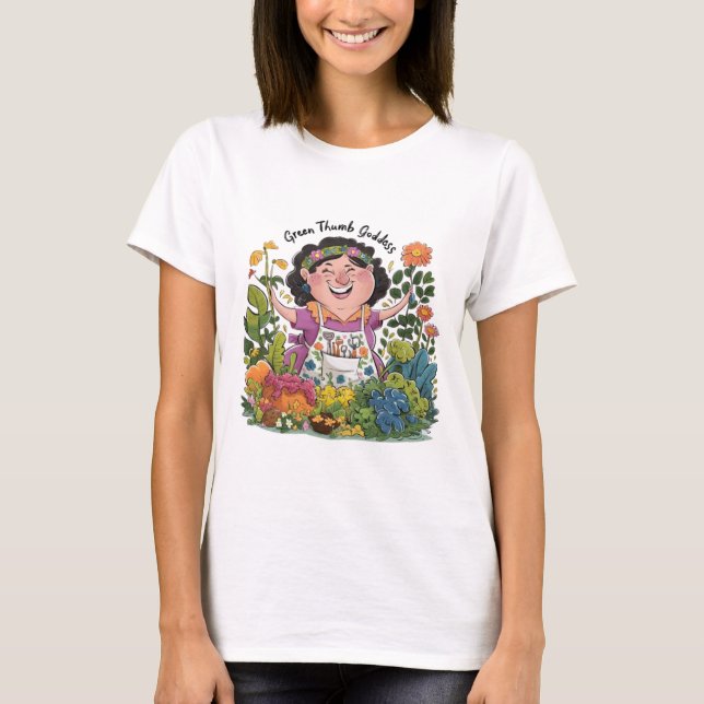 GREEN THUMB GODDESS T-Shirt (Vorderseite)