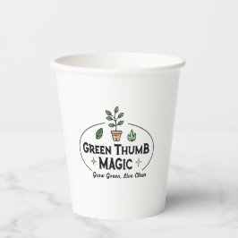 Green Thumb Magic | Urban Gardening Cofee Mug Pappbecher