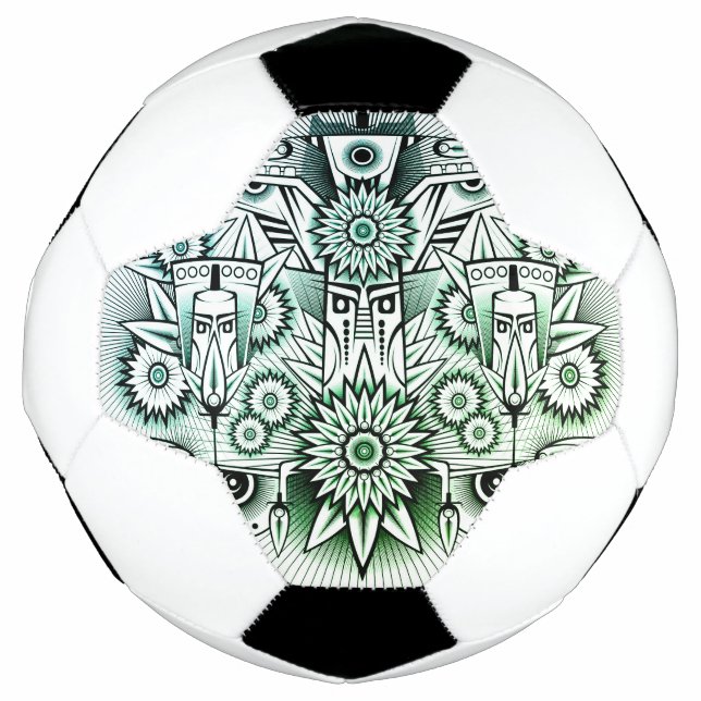 Green Tint für Tribal Design Fußball (Vorderseite)
