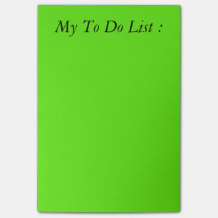 Green to Do List Post-it Klebezettel
