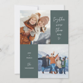 Green Together more als je 2-Foto-Ferienkarte Feiertagskarte