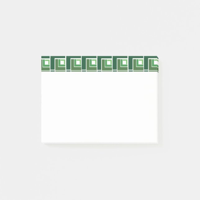 Green Topsy Turvy Post-it Klebezettel (Vorderseite)