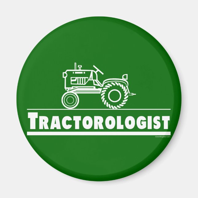Green Tractor Ologist Magnet (Vorne)