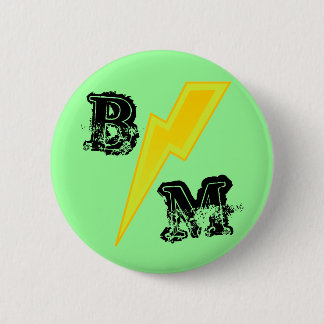 Green Trauzeuge LIghtning Bolt Button