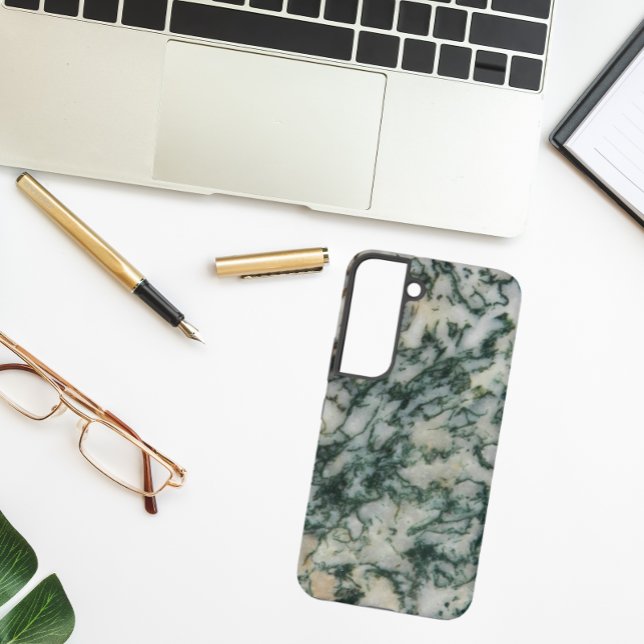 Green Tree Agate Pattern Samsung Galaxy Hülle (In Situ)