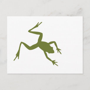 Green Tree Frog Illustration Postkarte