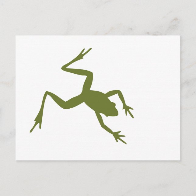 Green Tree Frog Illustration Postkarte (Vorderseite)
