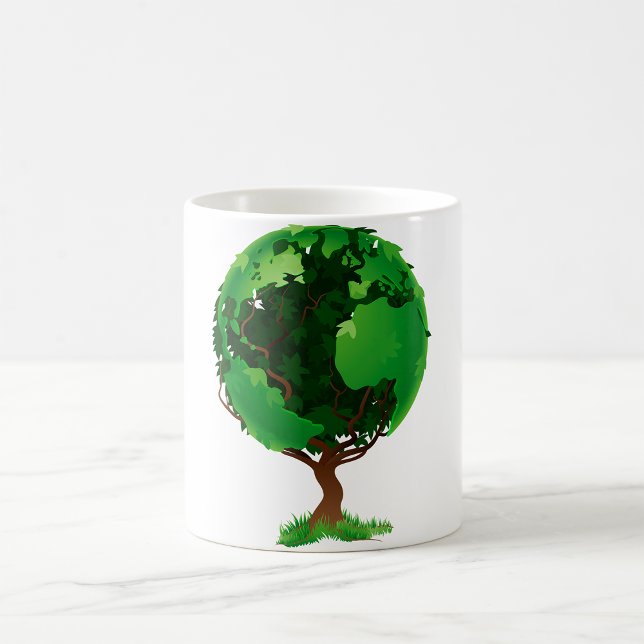 Green Tree Globe Tasse (Von Creator hochgeladen)