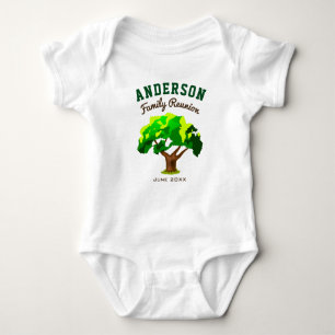 Green Tree Individuelle Name Family Wiedersehen Baby Strampler