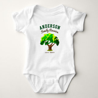 Green Tree Individuelle Name Family Wiedersehen Baby Strampler