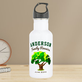 Green Tree Individuelle Name Family Wiedersehen Edelstahlflasche