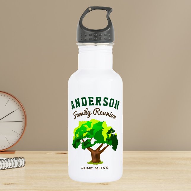 Green Tree Individuelle Name Family Wiedersehen Edelstahlflasche (Von Creator hochgeladen)