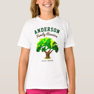 Green Tree Individuelle Name Family Wiedersehen T-Shirt