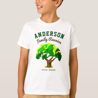 Green Tree Individuelle Name Family Wiedersehen T-Shirt