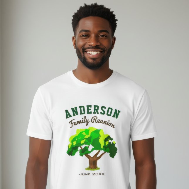 Green Tree Individuelle Name Family Wiedersehen T-Shirt (Von Creator hochgeladen)