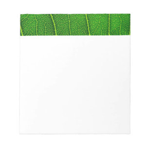 Green Tree Leaf Notizblock