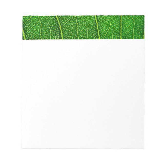 Green Tree Leaf Notizblock (Vorderseite)