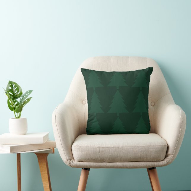 Green Tree Throw Pillow Kissen (Stuhl )