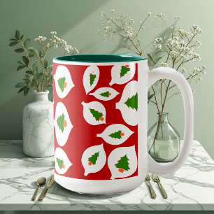 Green Tree Weihnachtsschmuck Rote Tasse