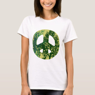 Green Trees Peace Sign T-Shirt