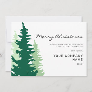 Green Trees Script Corporate Moderne Weihnachten