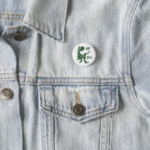 Green Trex the Boss Dino Button