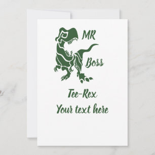 Green Trex the Boss Dino Einladung