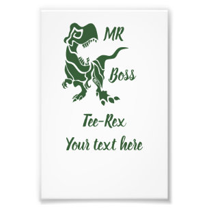 Green Trex the Boss Dino Fotodruck