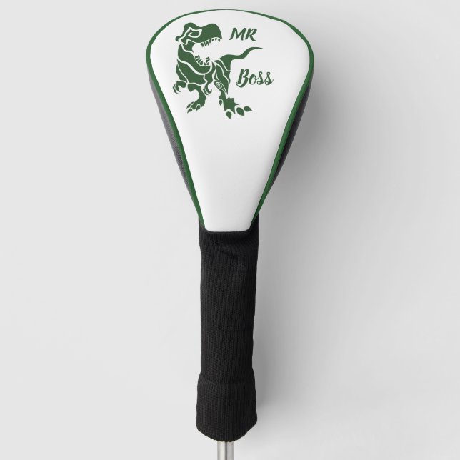 Green Trex the Boss Dino Golf Headcover (Vorderseite)