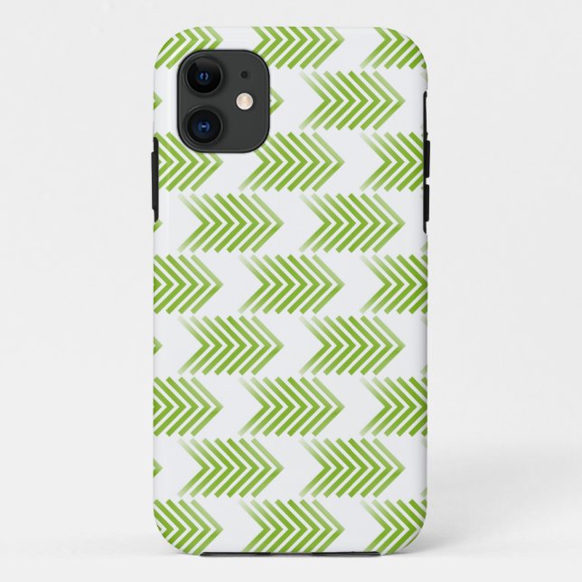 Green Tribal Arrow Muster Case-Mate iPhone Hülle (Rückseite)