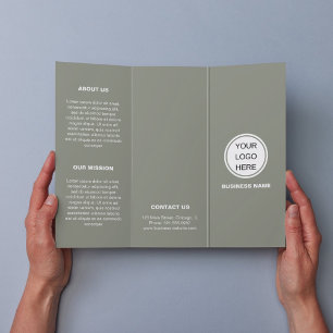 Green Trifold Broschüre für umweltfreundliche Firm