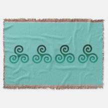 Green Triskele Alte keltische Symbol Minze