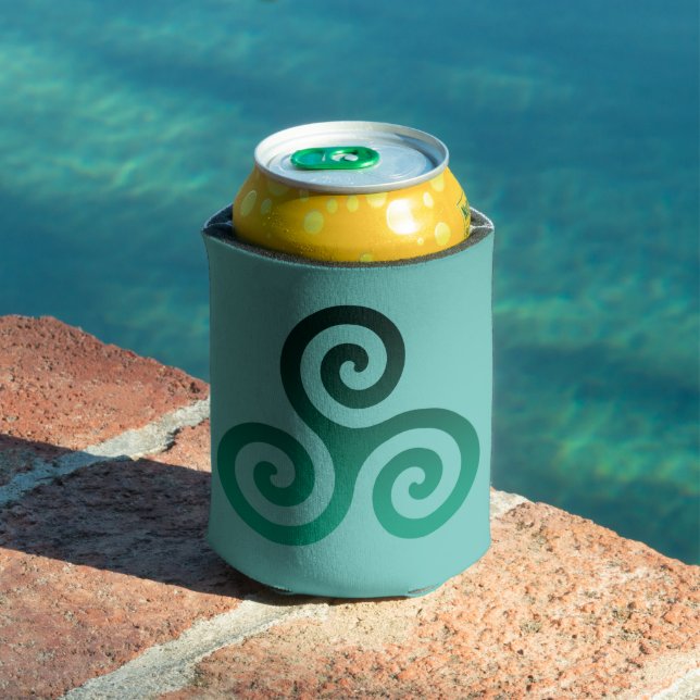 Green Triskele Alte keltische Symbol Minze Dosenkühler (In Situ Pool)