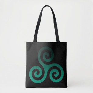 Green Triskele Black