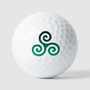 Green Triskele Golfball