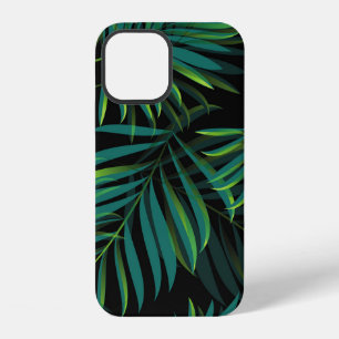 Green tropical palm leaves. Seamless pattern graph iPhone 12 Hülle
