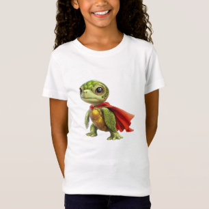 Green Turtle Hero mit Red Cape T-Shirt