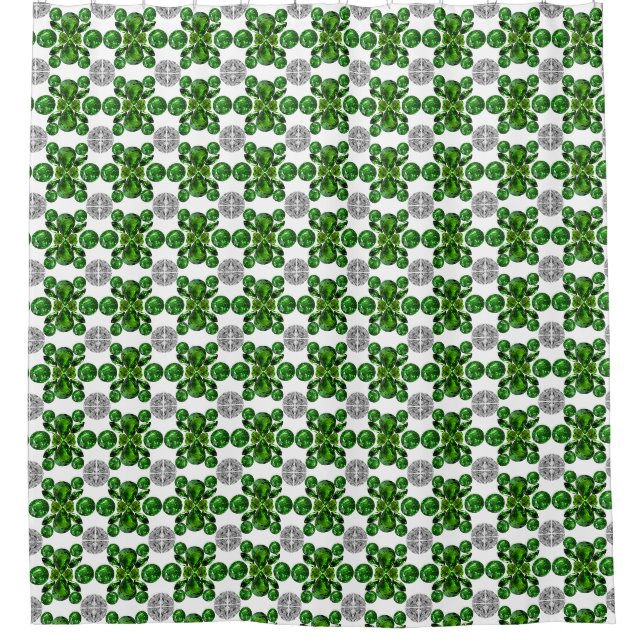 Green Turtle Pattern Duschvorhang (Vorderseite)